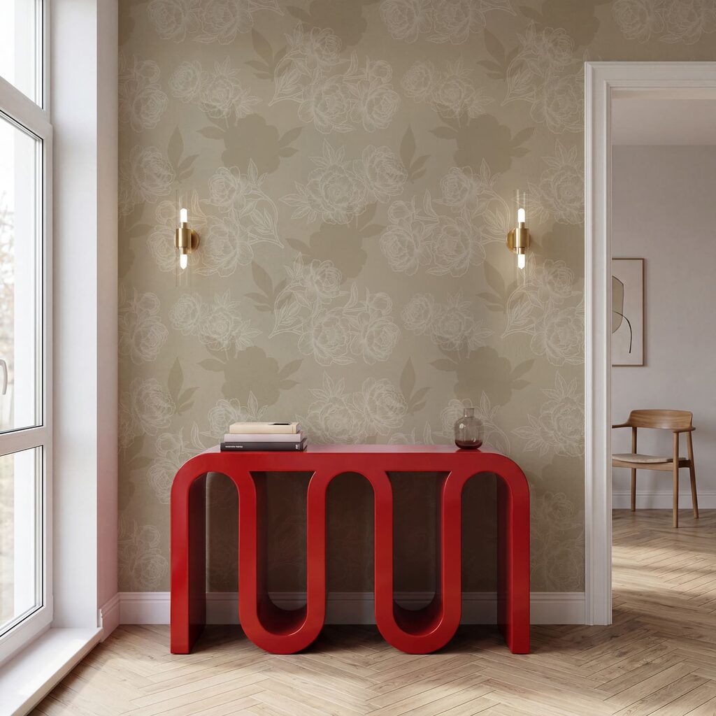 Fleurs d’autrefois dans un intérieur