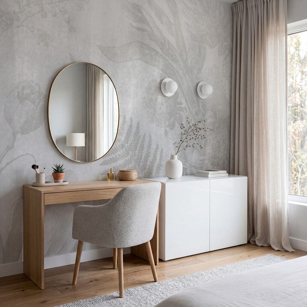 Fougères sous un voile dans un intérieur