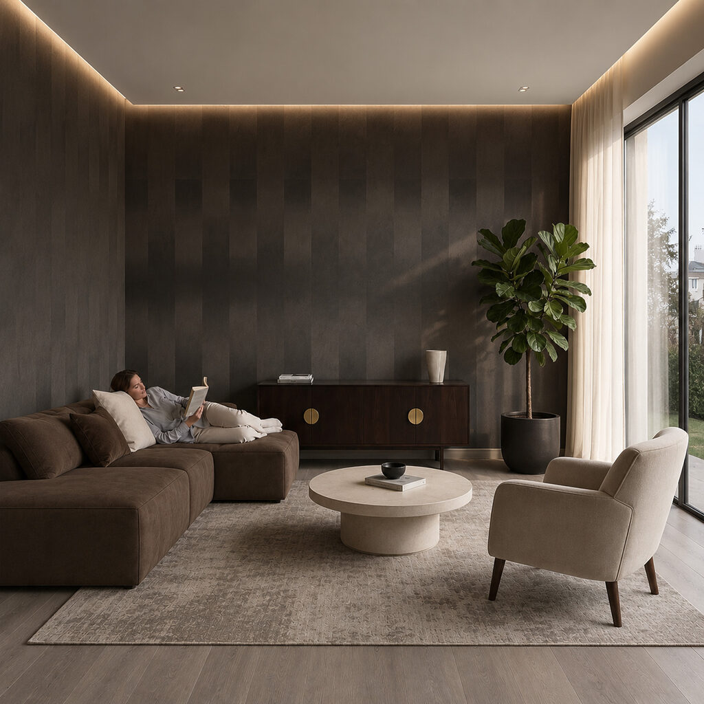 Rayures sombres en fondu — intérieur 1