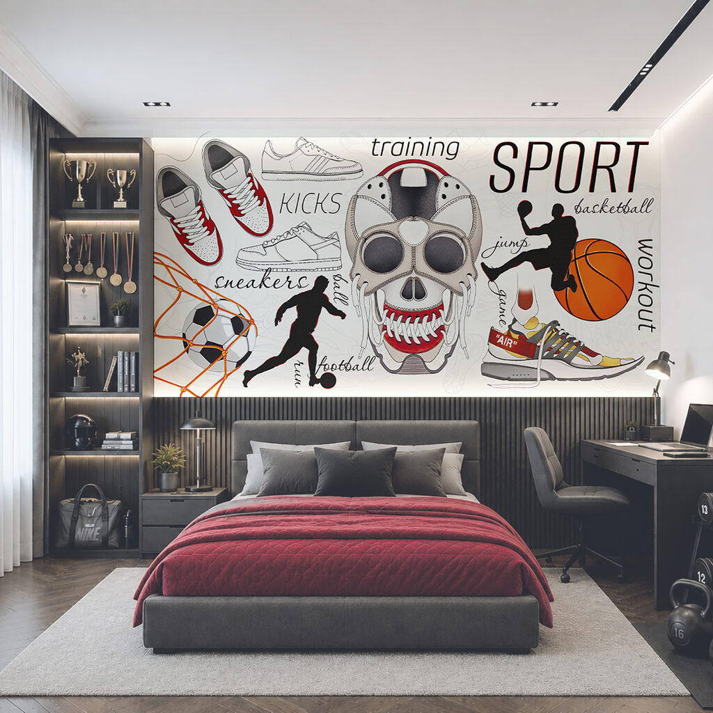 Sport en clin d’œil dans un intérieur