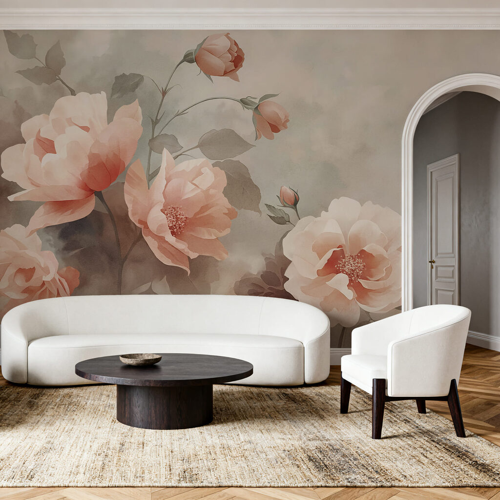 Fleurs aux touches feutrées dans un intérieur