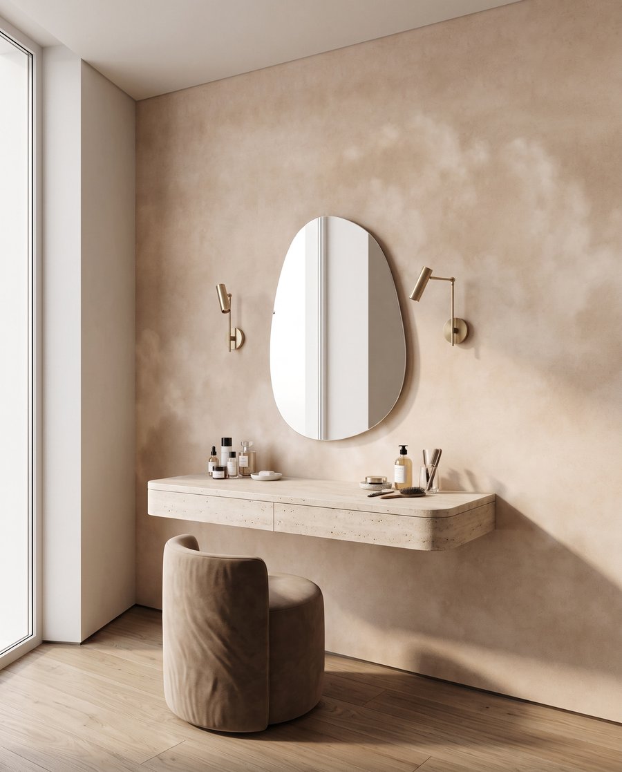 Nuages beige chaud dans un intérieur