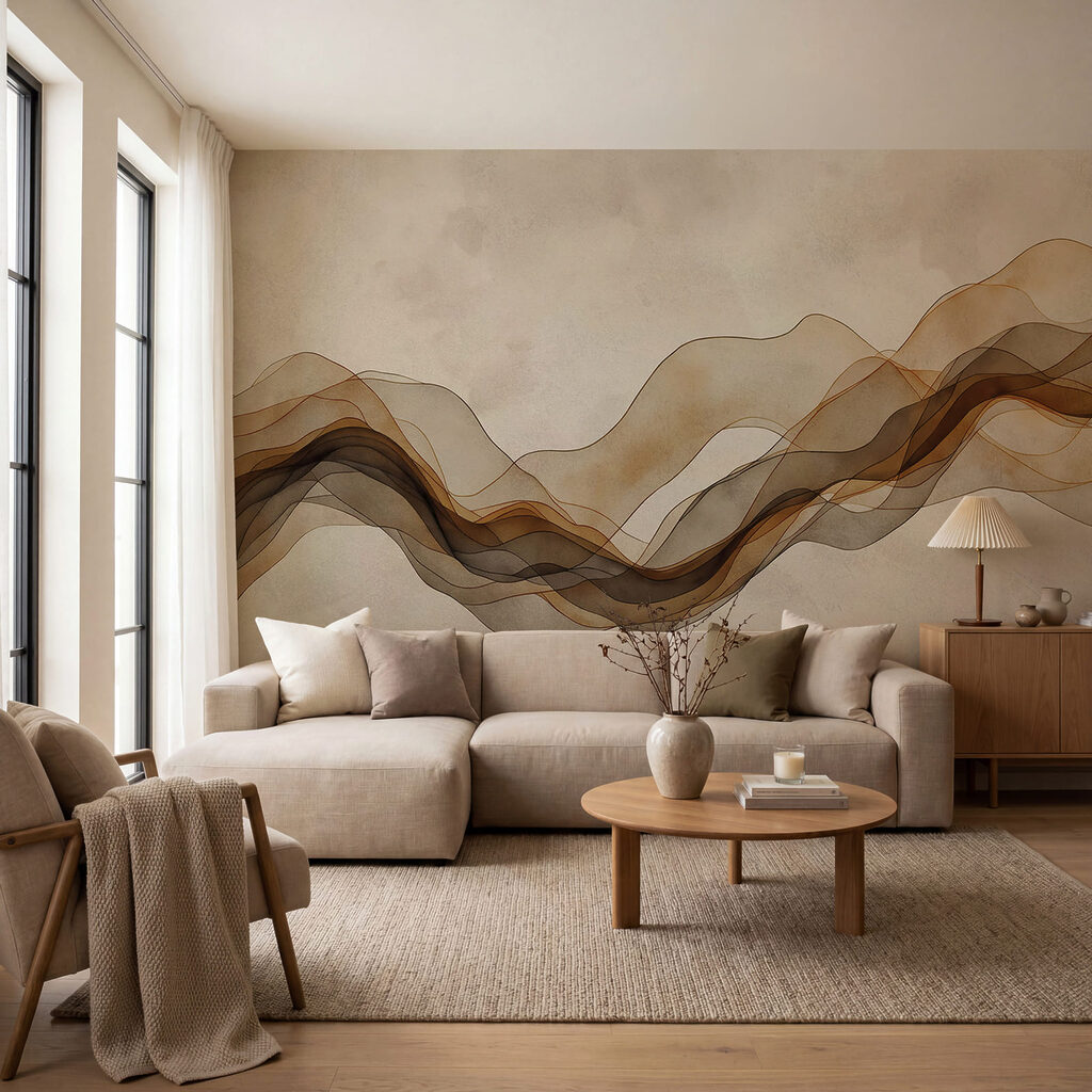Strates fluides dans un intérieur