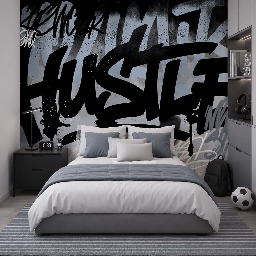 Graffiti sans détour dans un intérieur