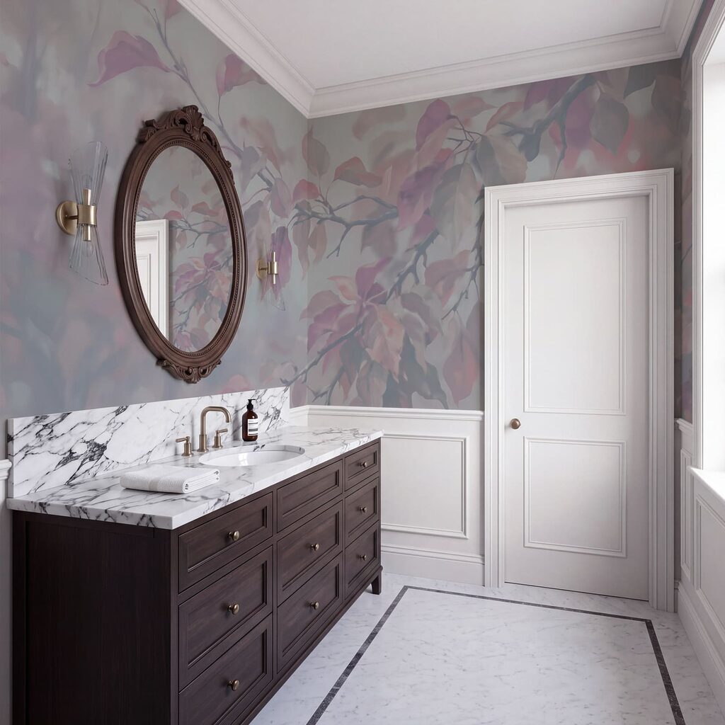 Rameaux feuillus en contre-jour — intérieur 3