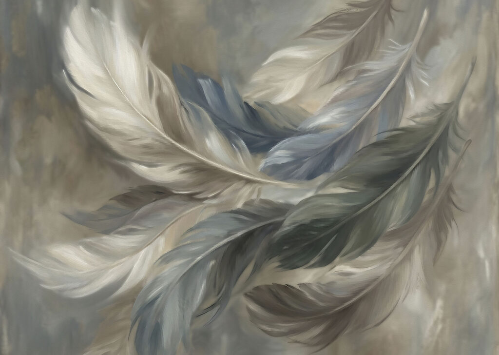 Tourbillon de plumes — motif complet