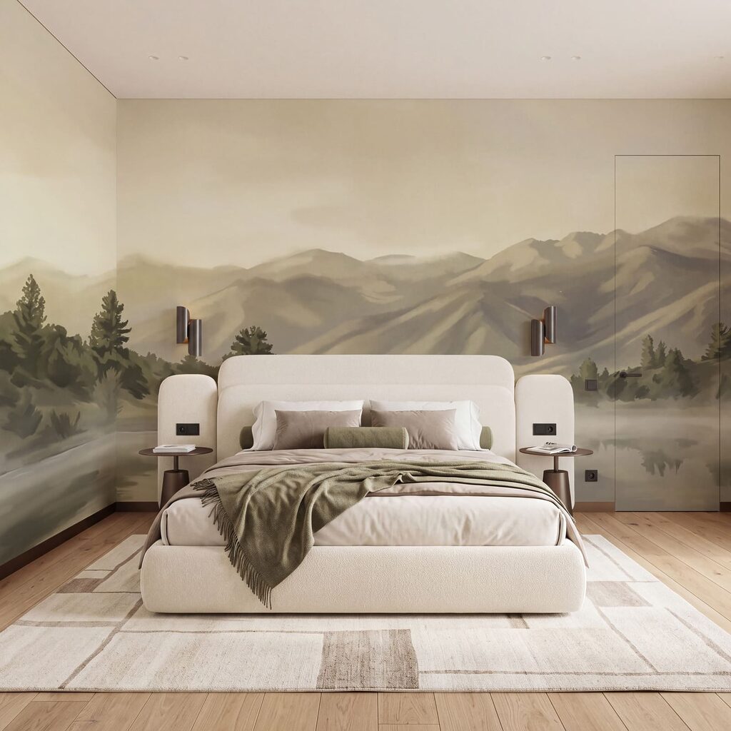 Montagnes en reflet matinal — intérieur 2