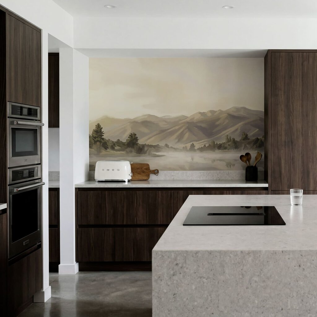 Montagnes en reflet matinal — intérieur 3