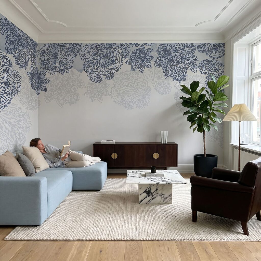 Motifs paisley en bordure — intérieur 3