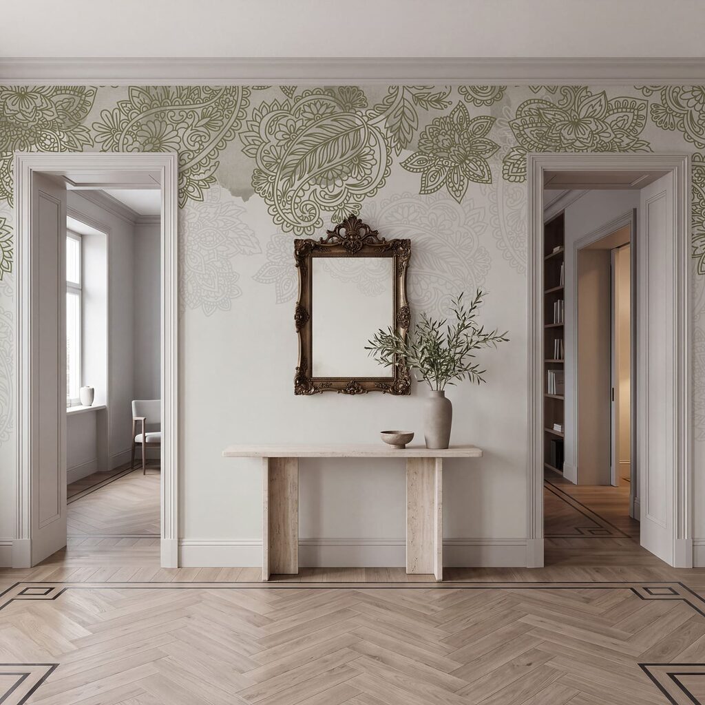 Motifs paisley en bordure — intérieur 4