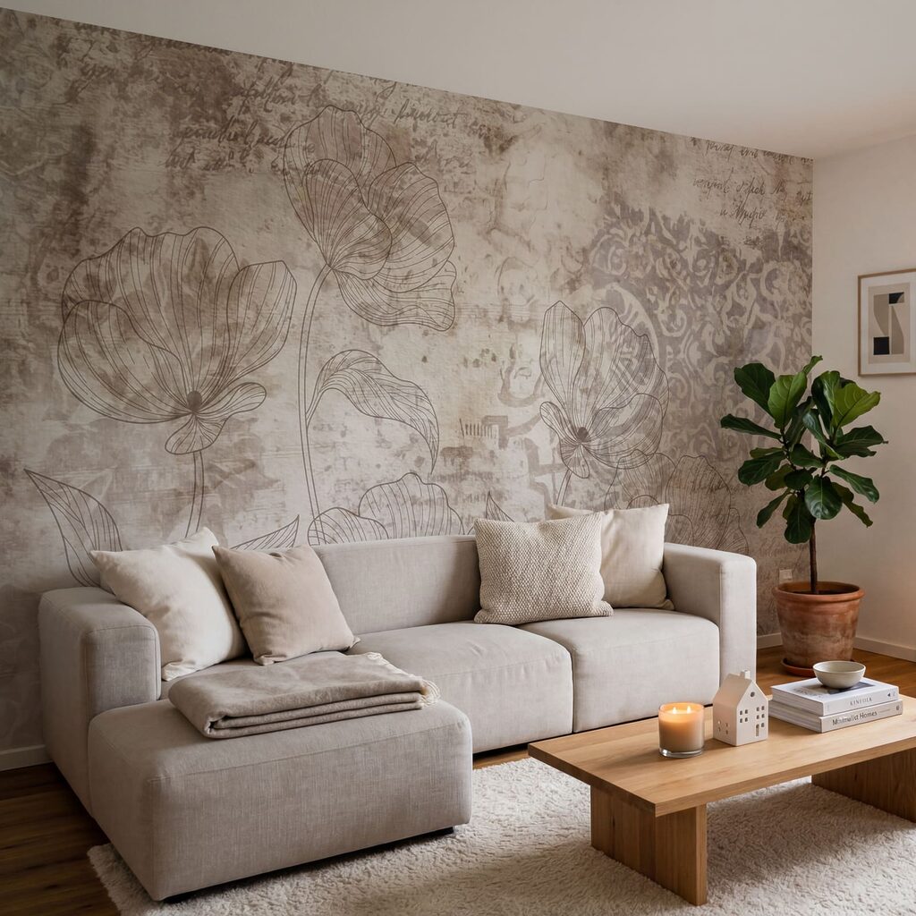 Fleurs et ornements anciens — intérieur 2