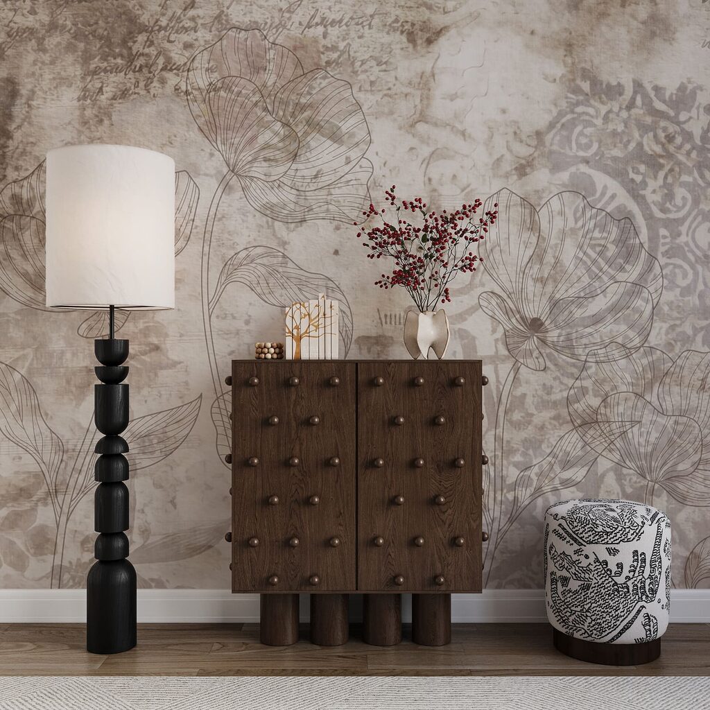 Fleurs et ornements anciens — intérieur 3