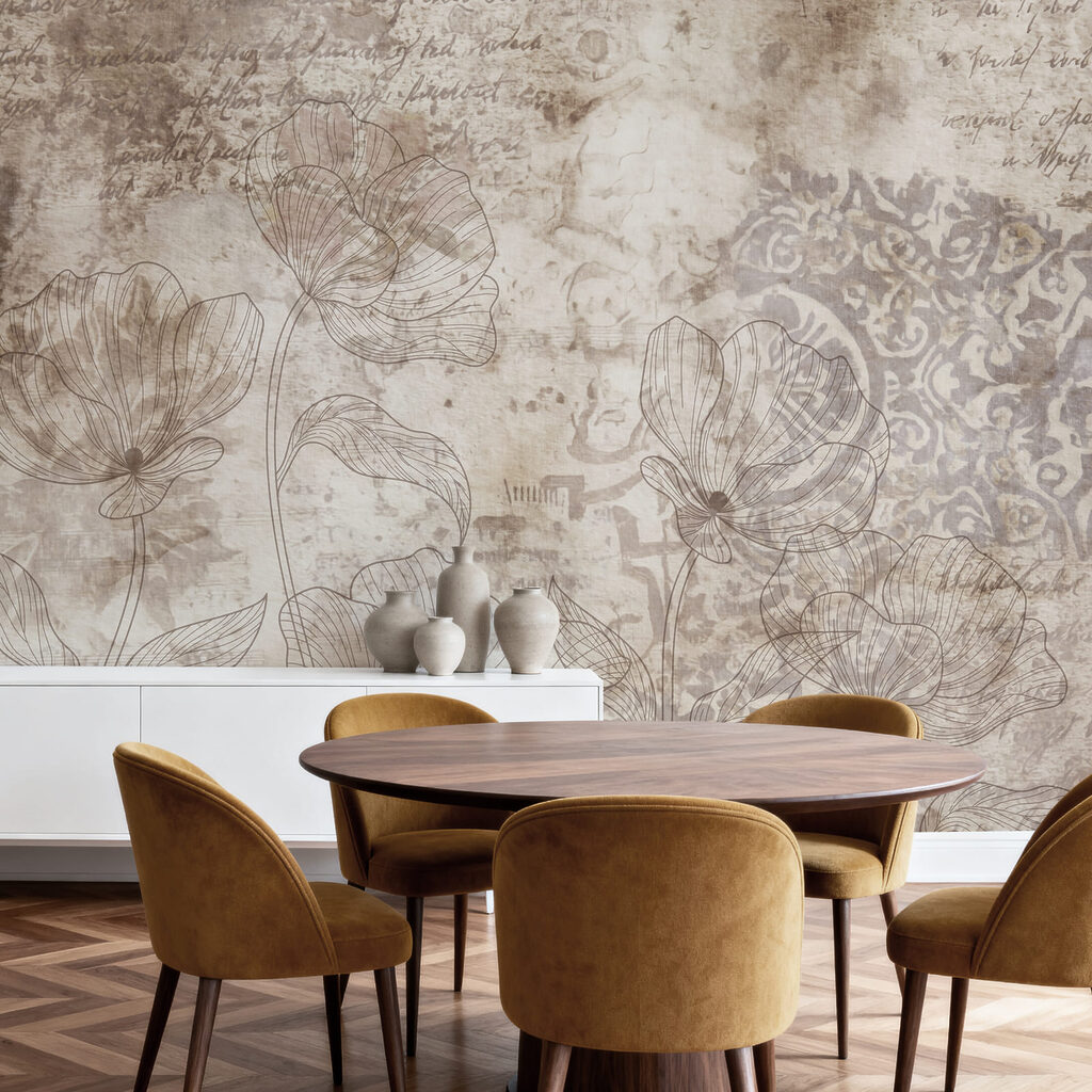 Fleurs et ornements anciens — intérieur 4