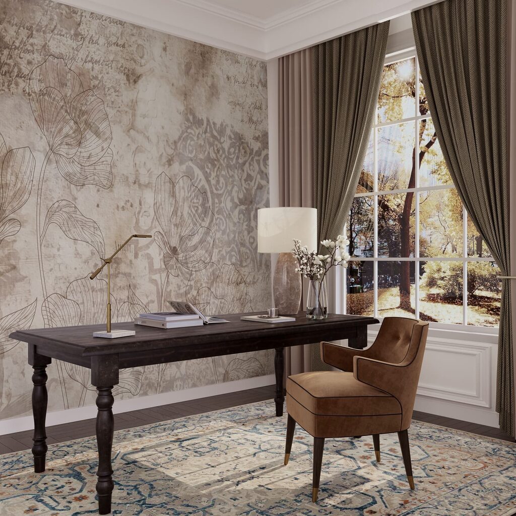 Fleurs et ornements anciens — intérieur 5
