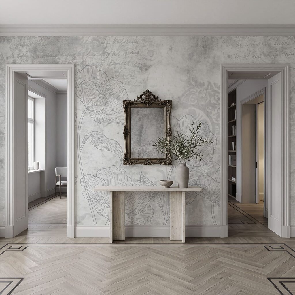 Fleurs et ornements anciens — intérieur 5