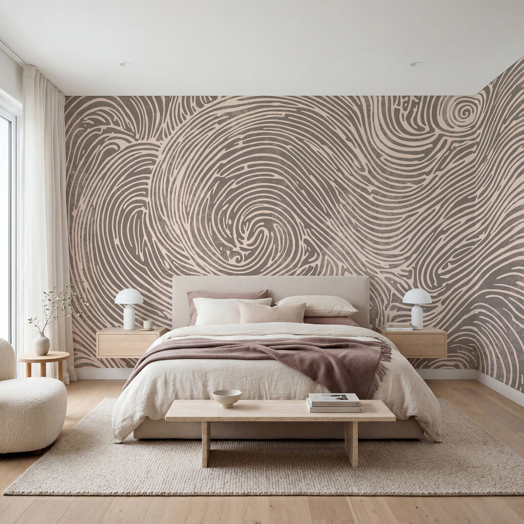 Spirales en lignes ondulées — intérieur 2