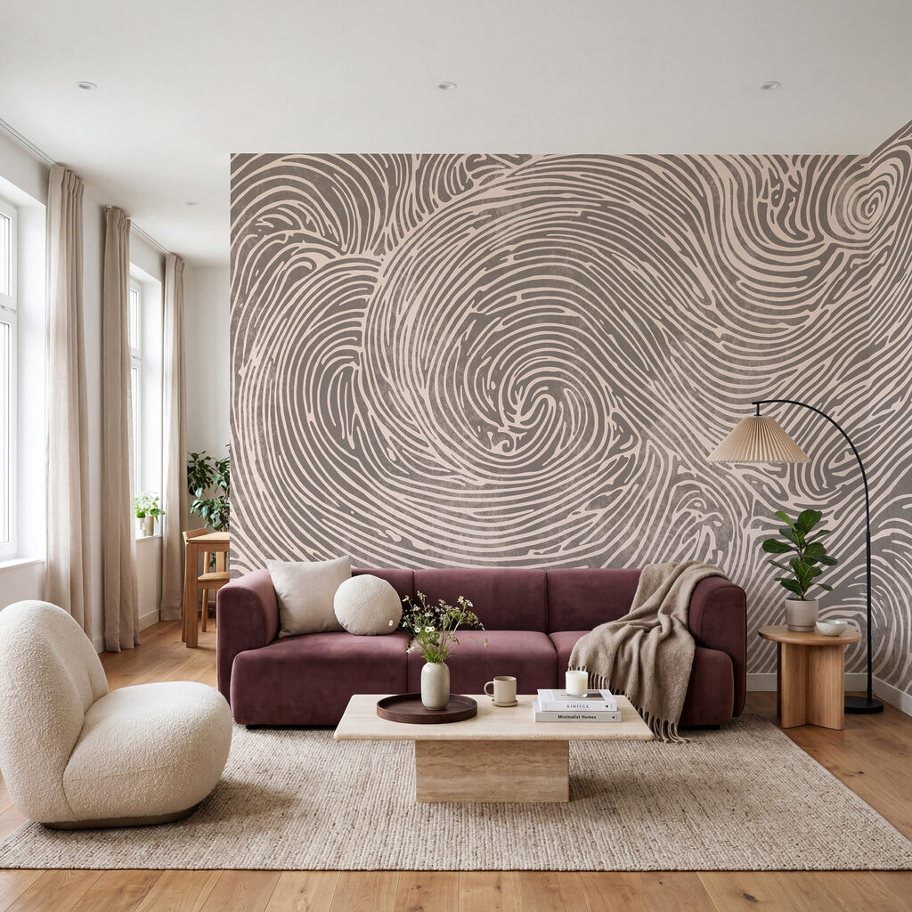 Spirales en lignes ondulées — intérieur 3