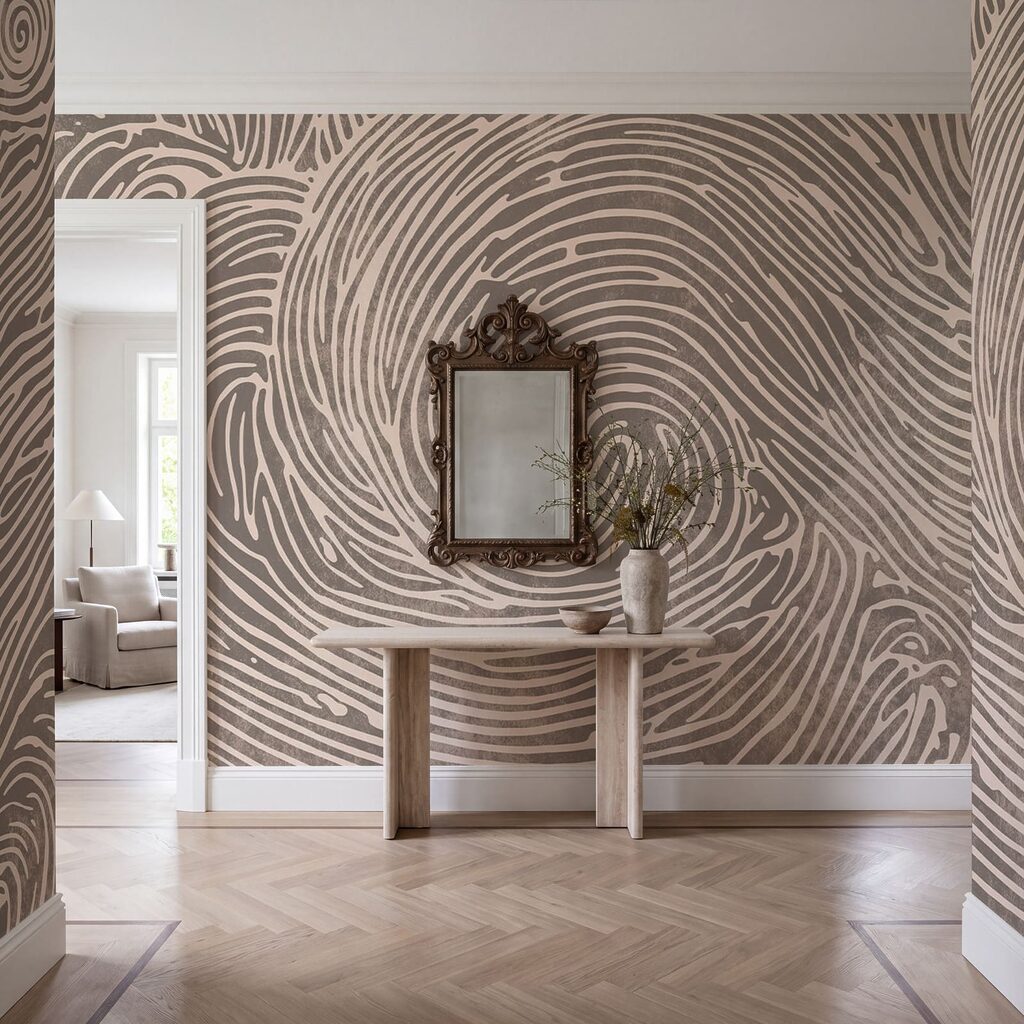 Spirales en lignes ondulées — intérieur 1