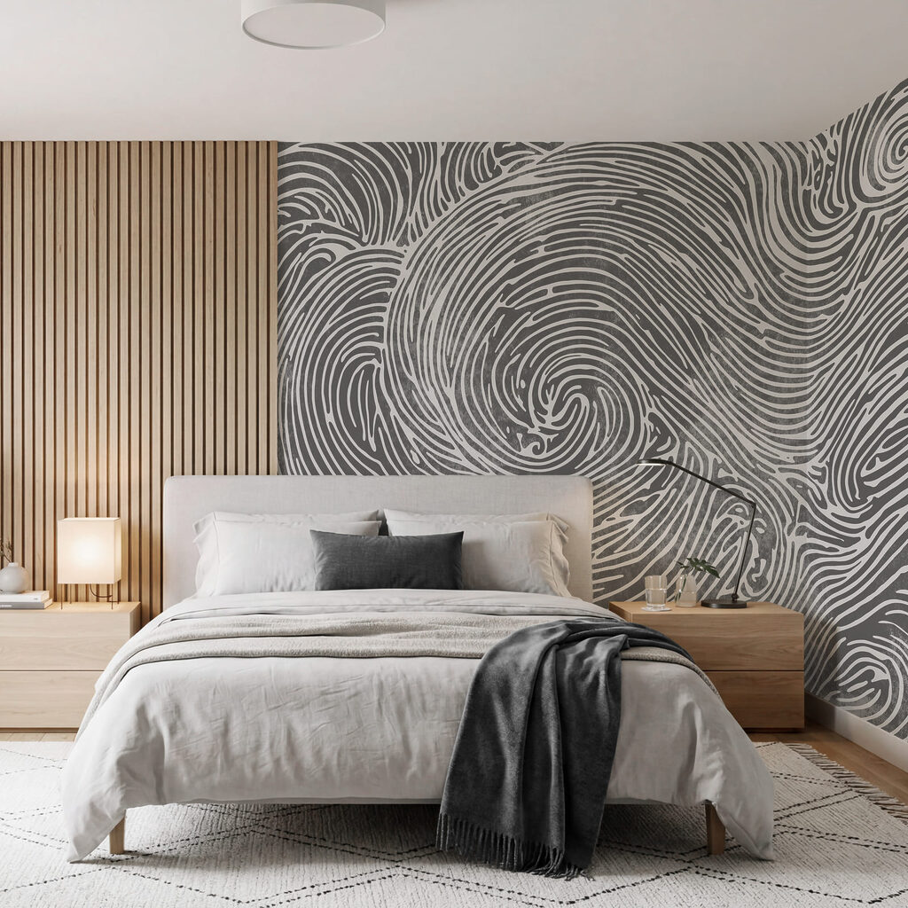 Spirales en lignes ondulées — intérieur 2