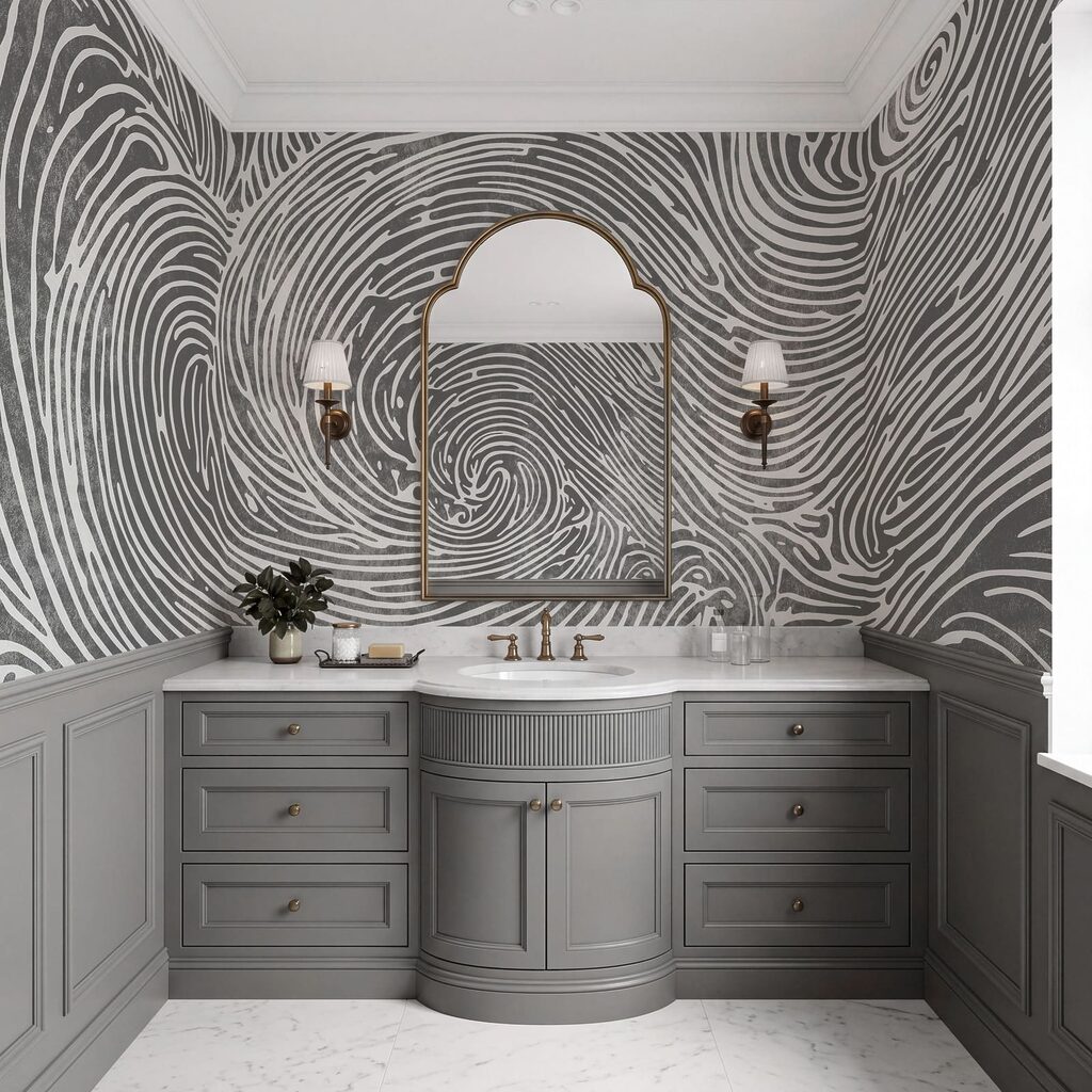 Spirales en lignes ondulées — intérieur 3