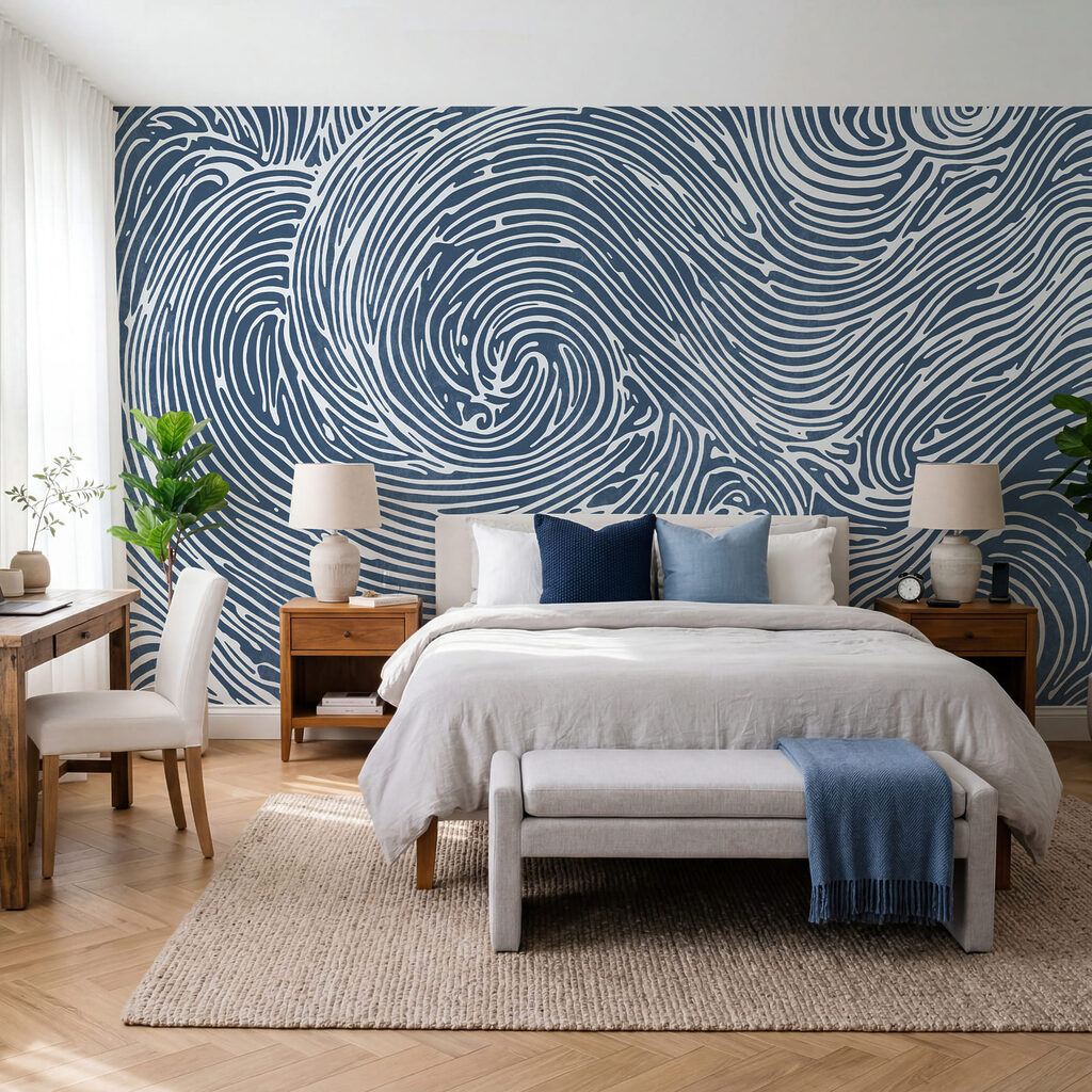 Spirales en lignes ondulées — intérieur 2