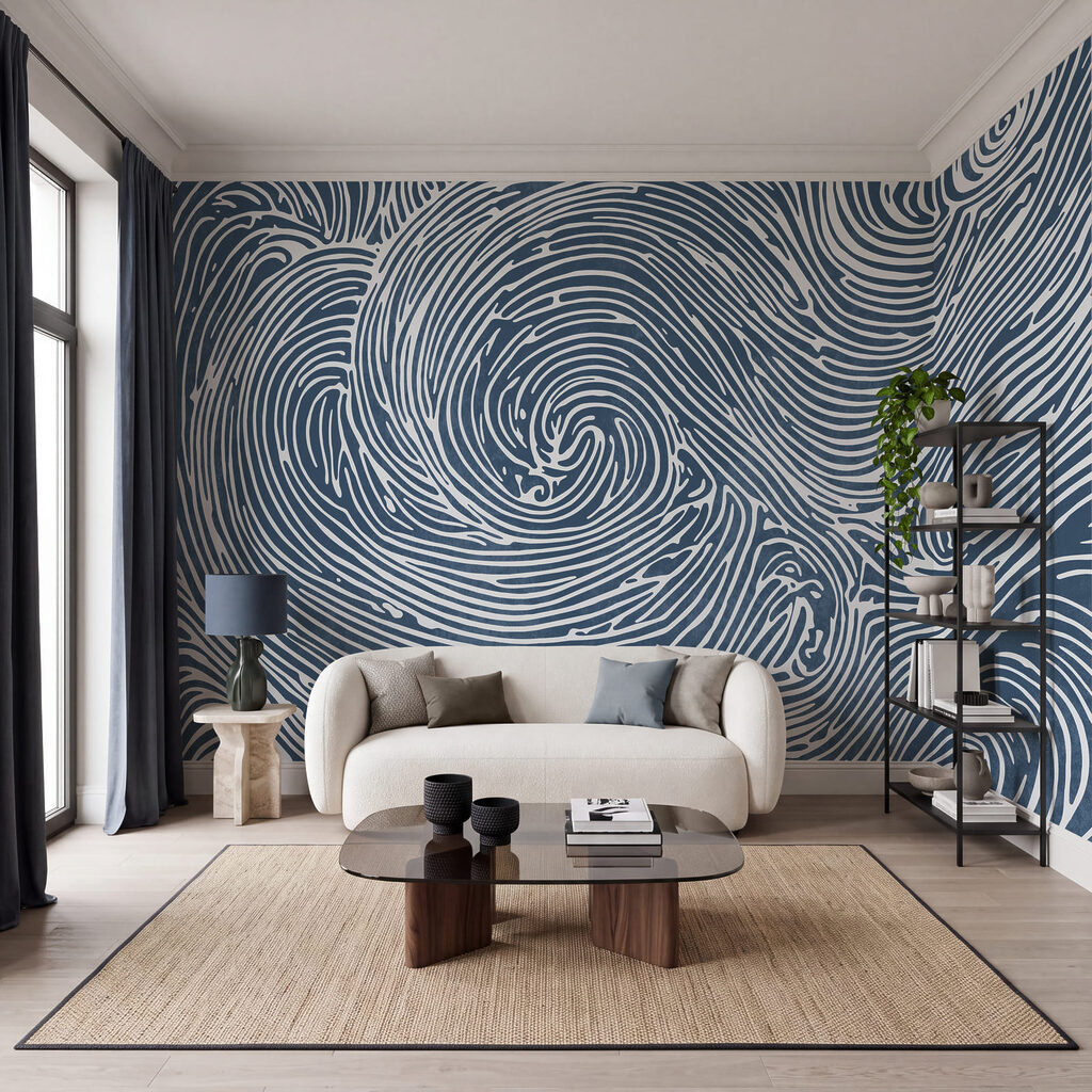 Spirales en lignes ondulées — intérieur 1