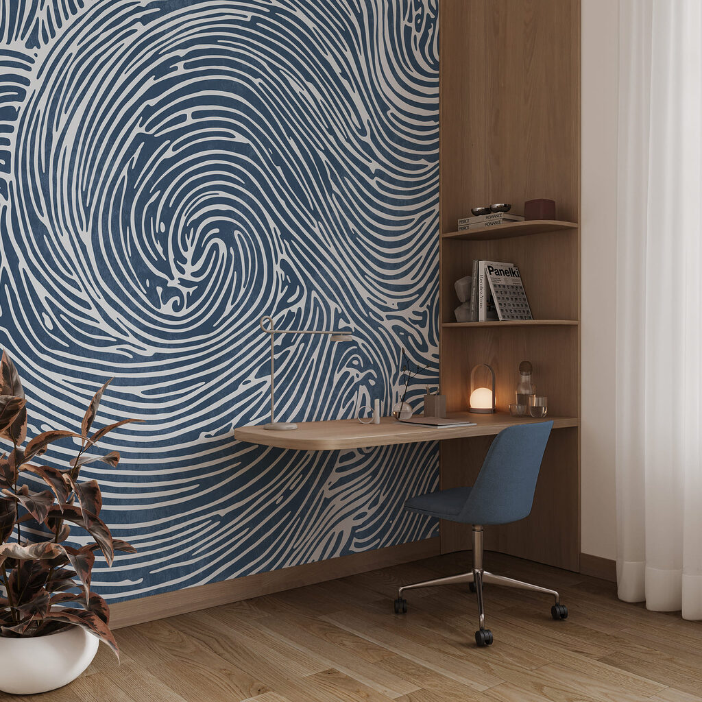 Spirales en lignes ondulées — intérieur 3