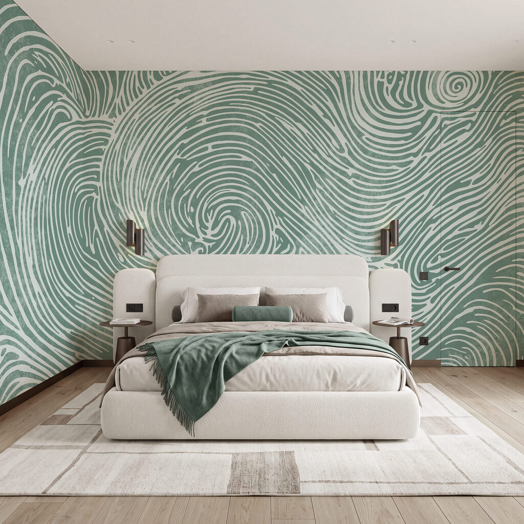 Spirales en lignes ondulées — intérieur 2