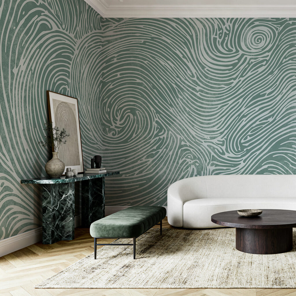 Spirales en lignes ondulées — intérieur 1