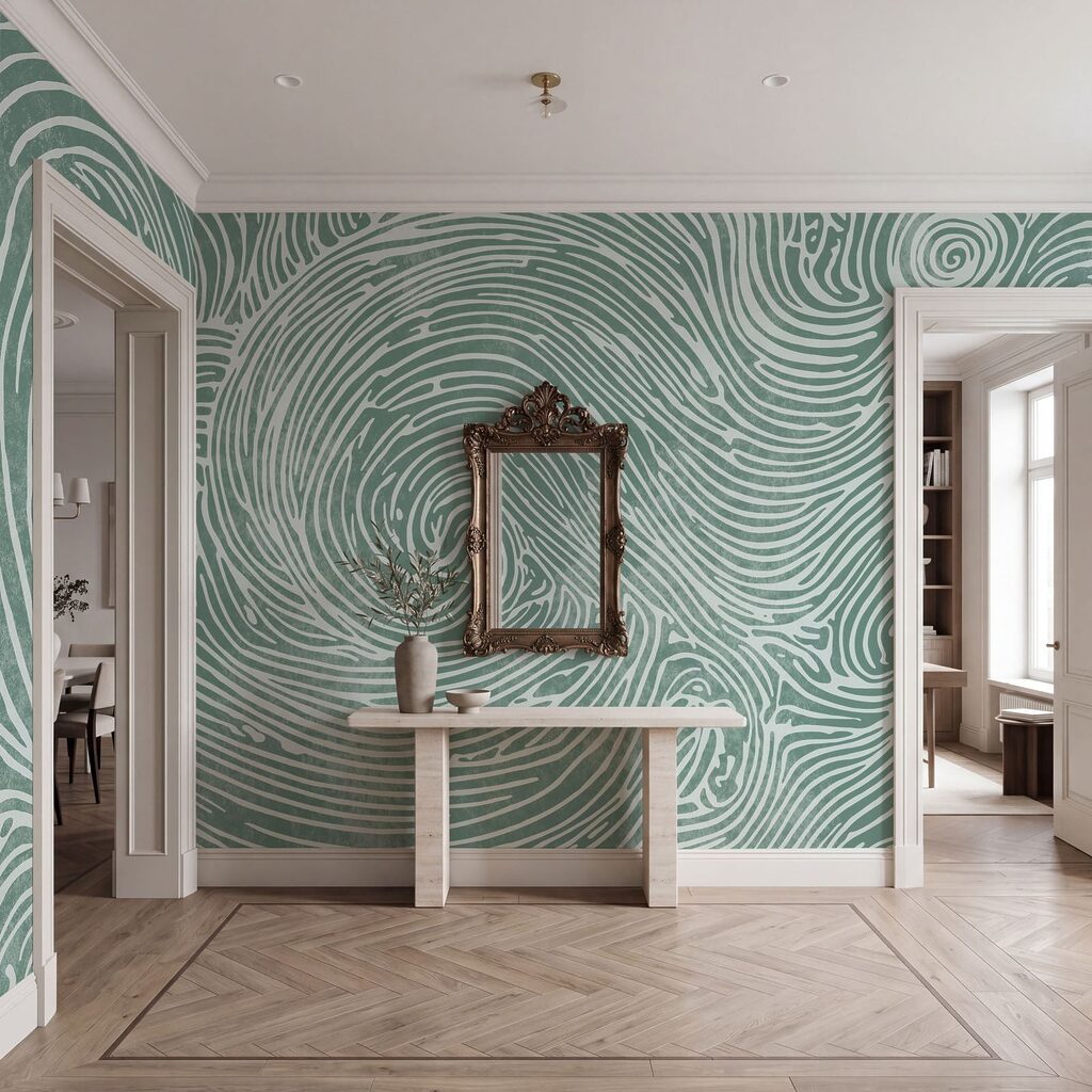 Spirales en lignes ondulées — intérieur 3