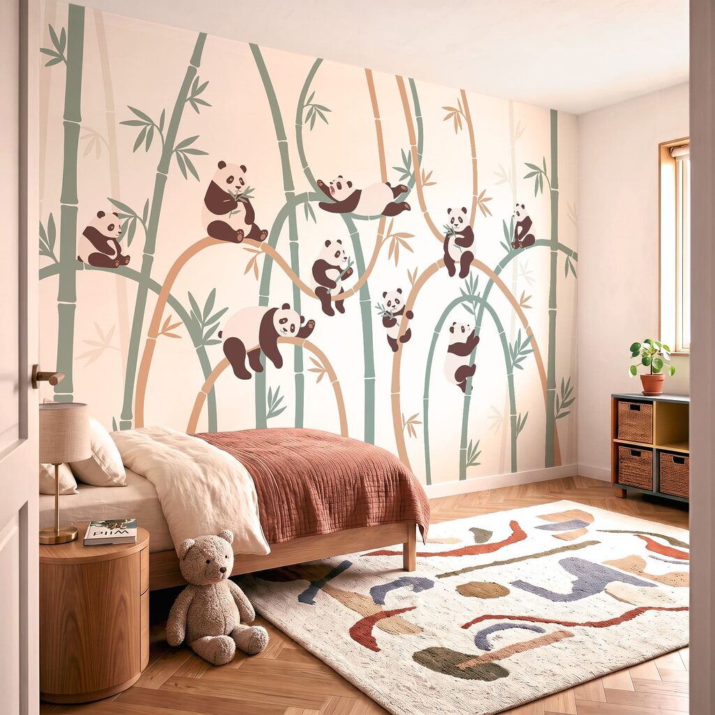 Pandas dans les bambous — intérieur 2
