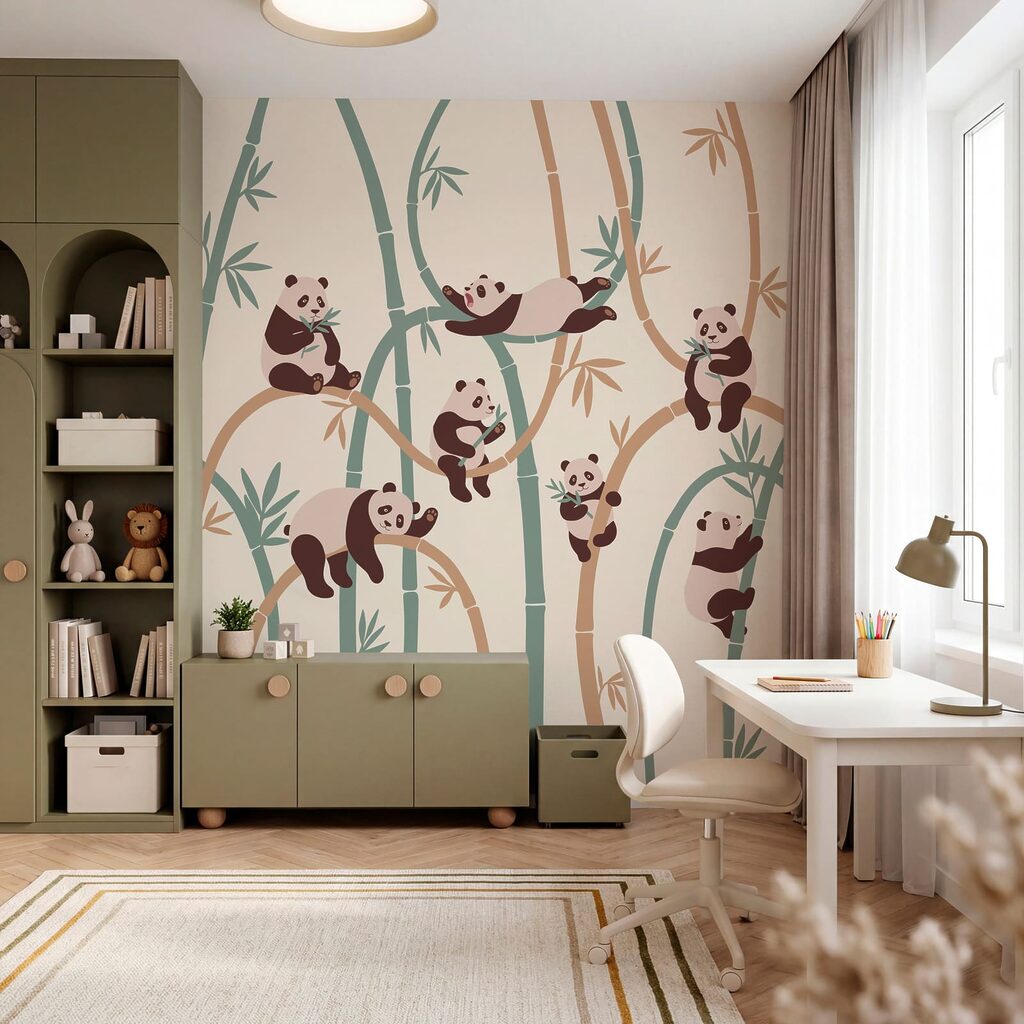 Pandas dans les bambous — intérieur 3