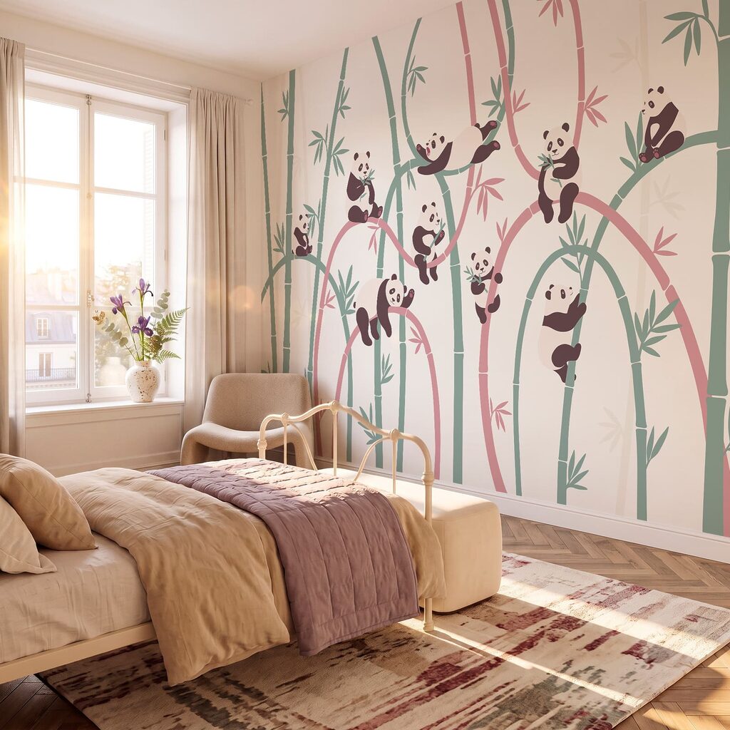 Pandas dans les bambous — intérieur 1