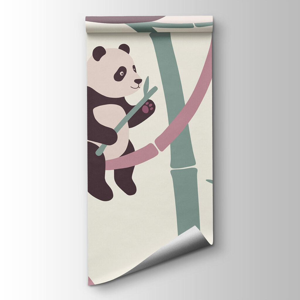 Pandas dans les bambous — vue du produit