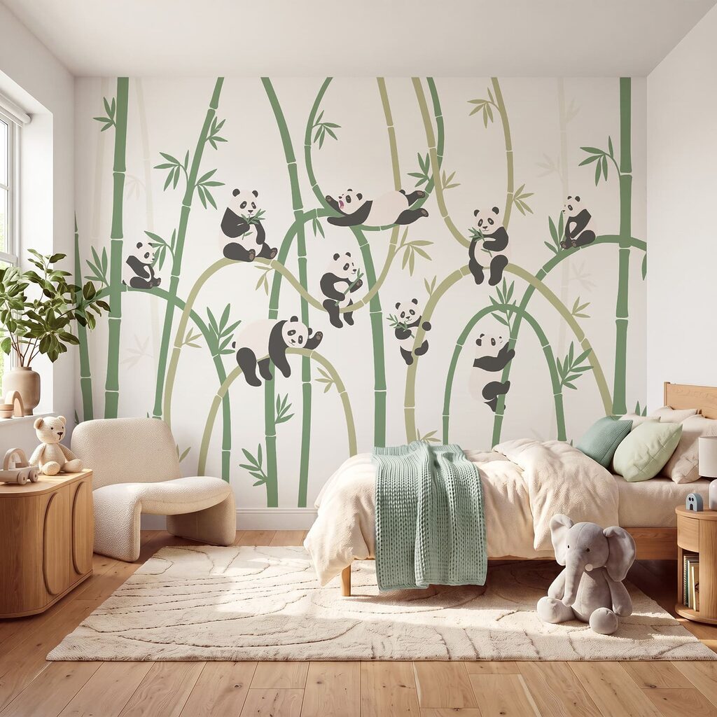 Pandas dans les bambous — intérieur 1