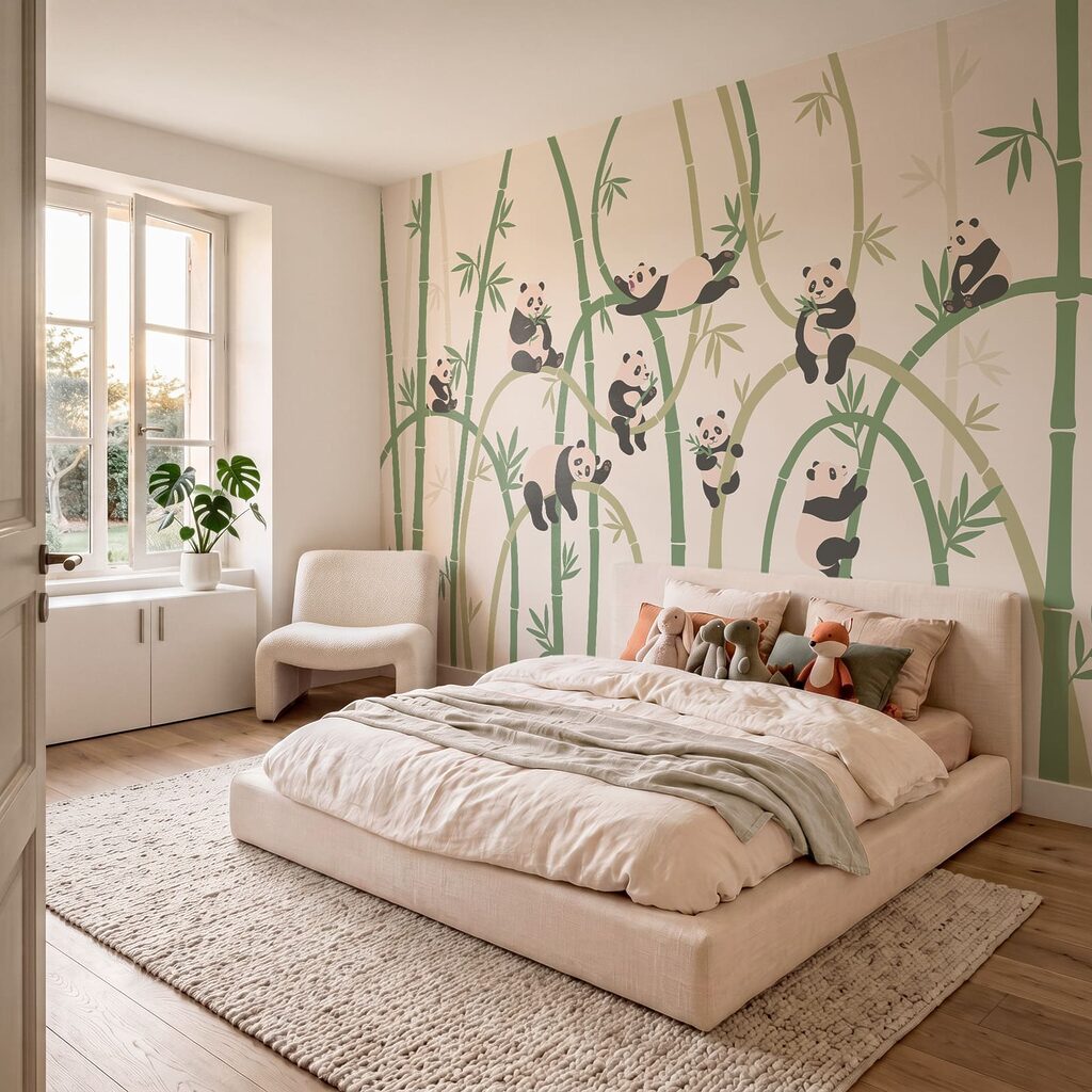 Pandas dans les bambous — intérieur 2