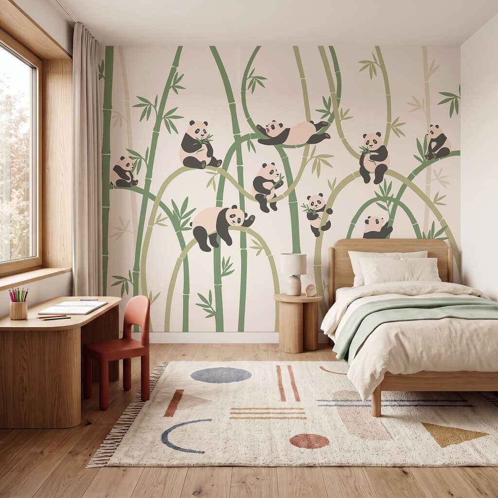 Pandas dans les bambous — intérieur 3