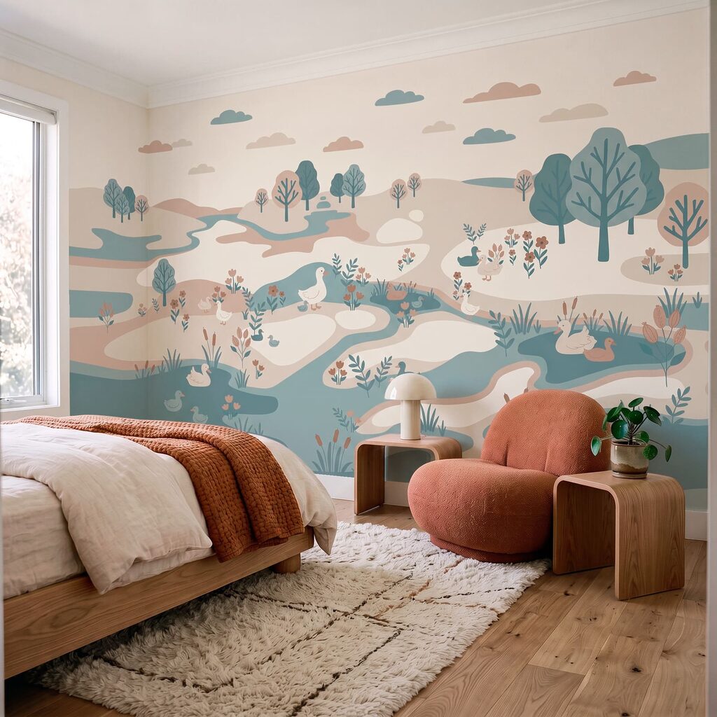 Oiseaux d’eau et méandres — intérieur 1