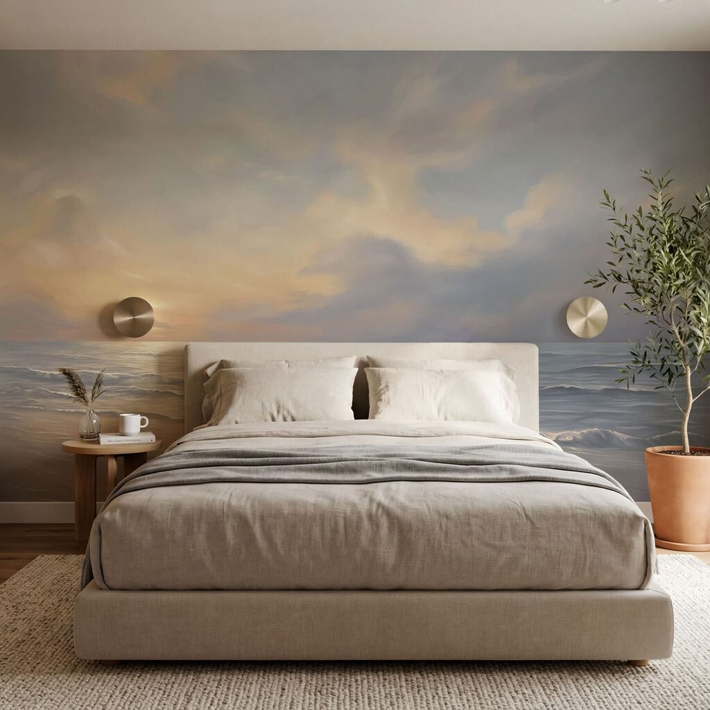 Couchant sur les vagues — intérieur 2