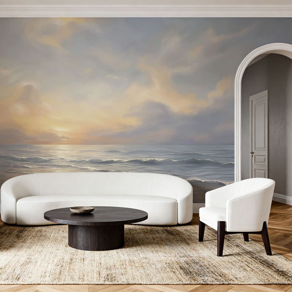 Couchant sur les vagues — intérieur 1