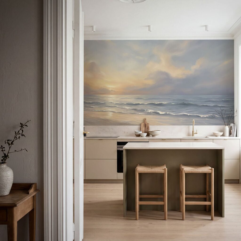 Couchant sur les vagues — intérieur 3