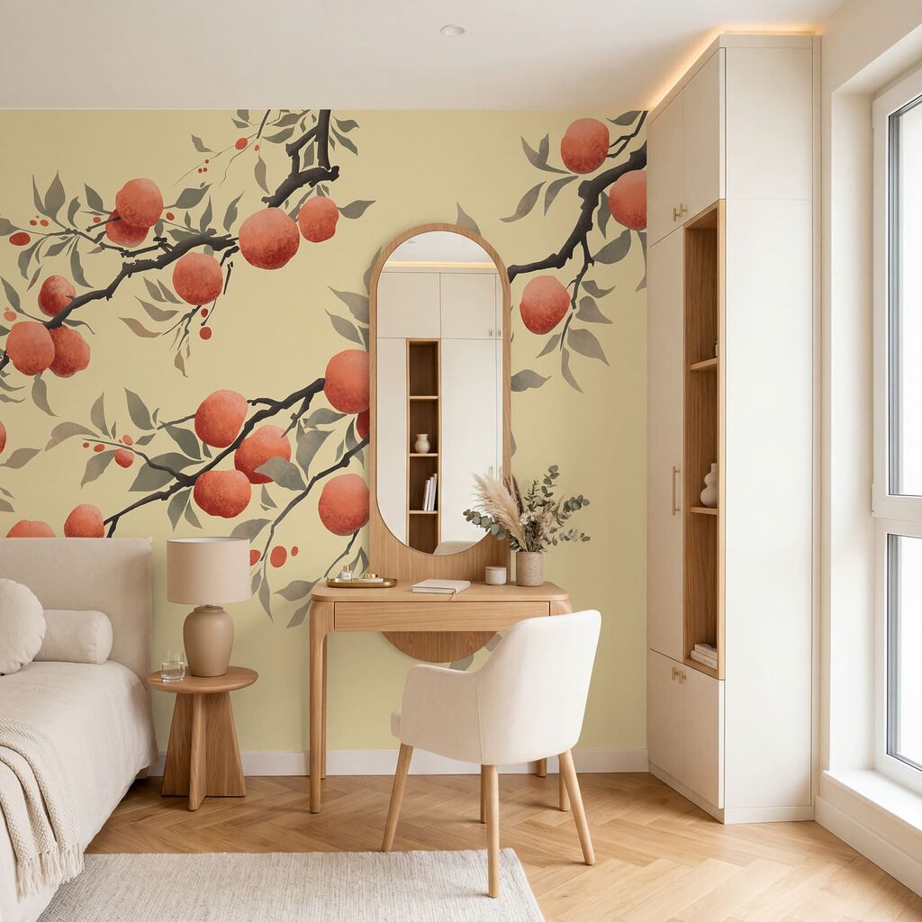 Oranges sur branches souples — intérieur 2
