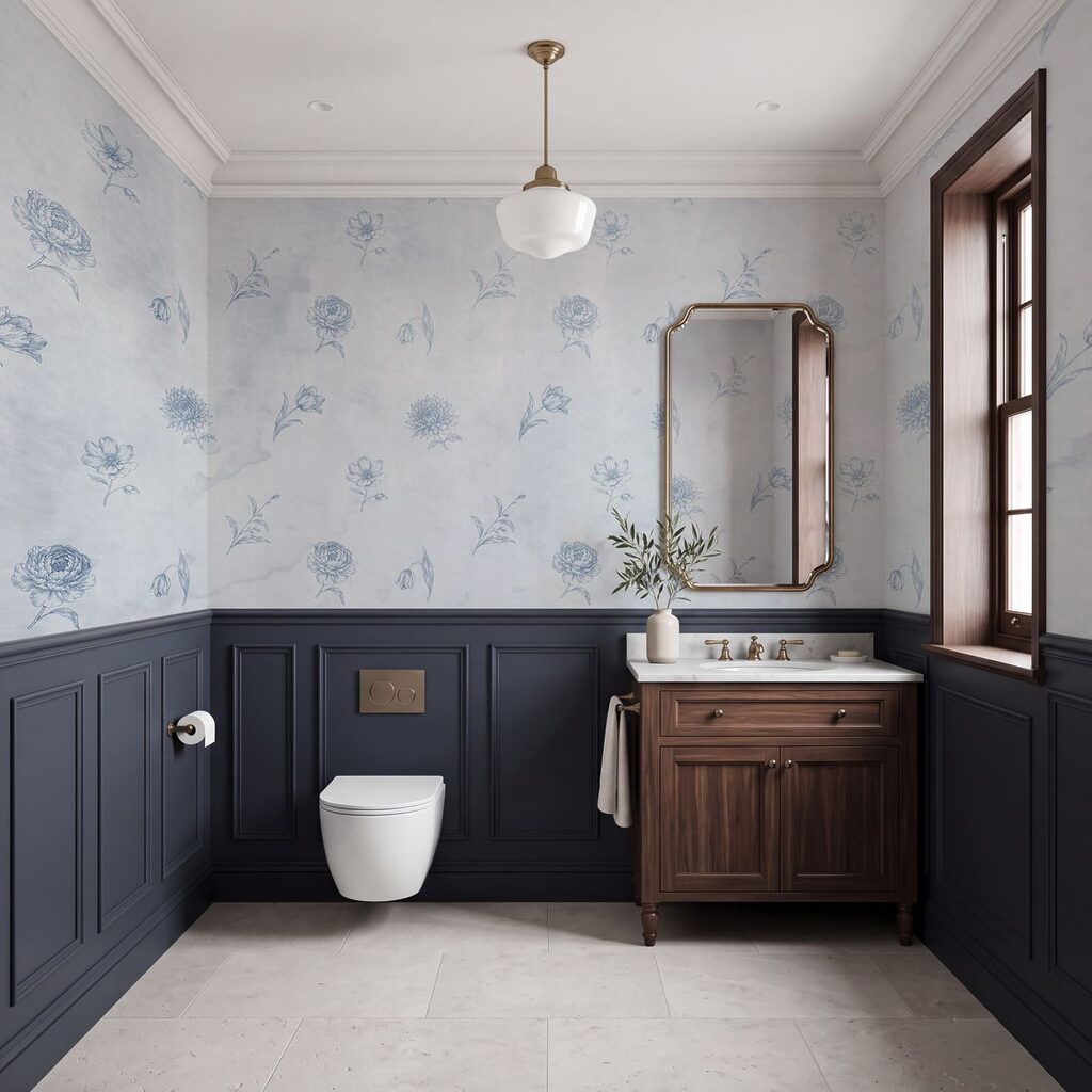 Fleurettes sur fond patiné — intérieur 3