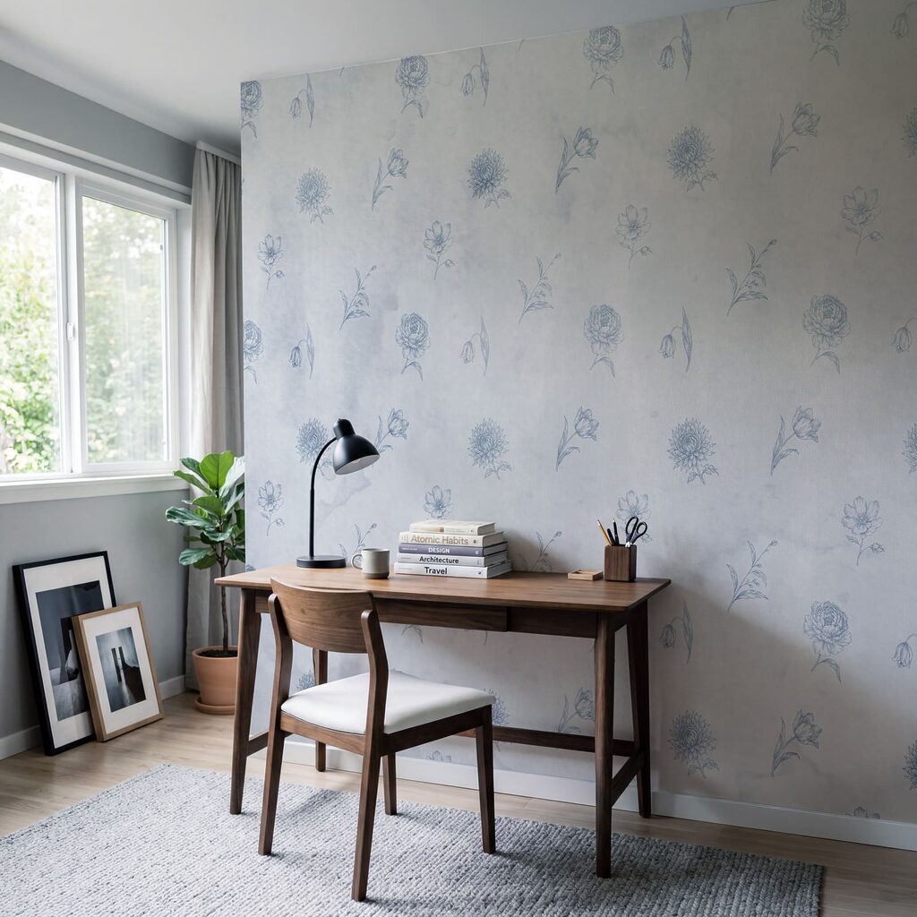 Fleurettes sur fond patiné — intérieur 4