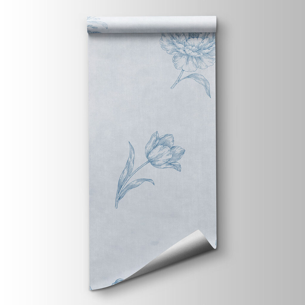 Fleurettes sur fond patiné — vue du produit