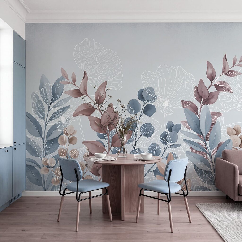 Feuilles aux nervures blanches — intérieur 3