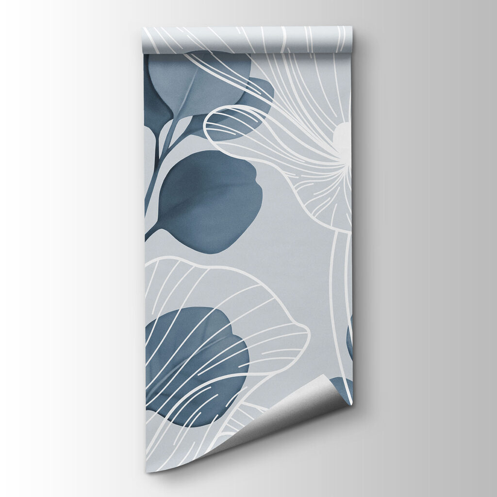 Feuilles aux nervures blanches — vue du produit