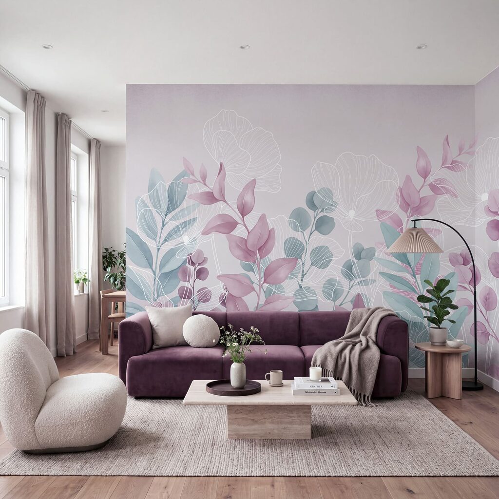 Feuilles aux nervures blanches — intérieur 2