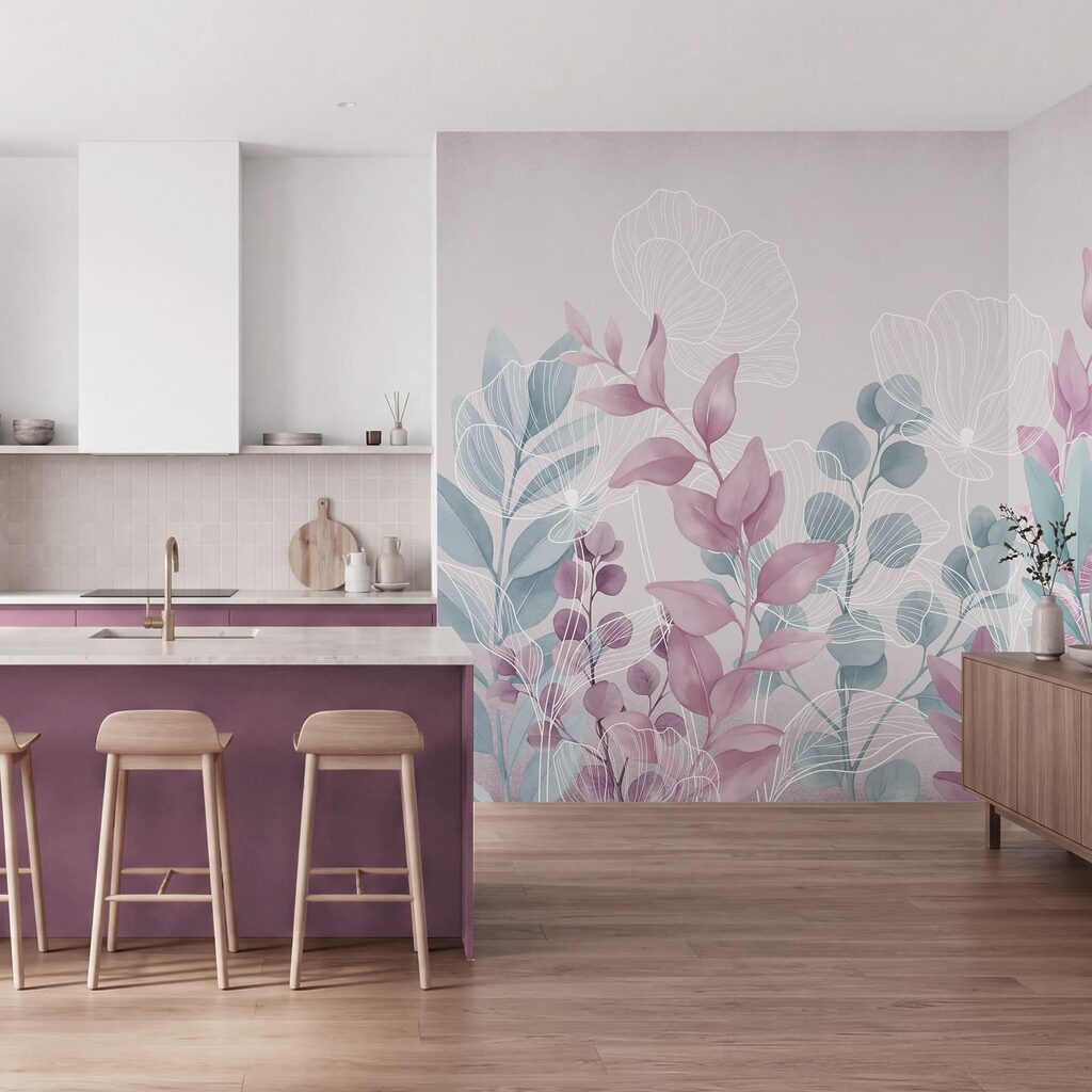 Feuilles aux nervures blanches — intérieur 3