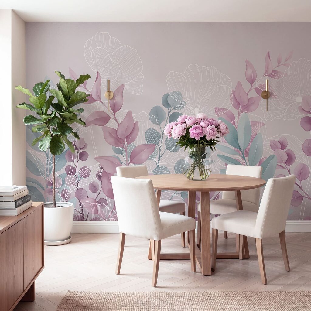 Feuilles aux nervures blanches — intérieur 4